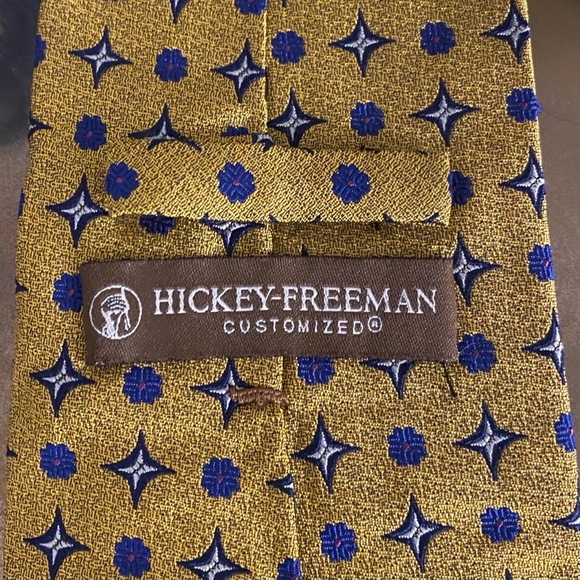 HICKEY FREEMAN Custom Tie 100%Silk NEW Embroidered - Picture 2 of 11